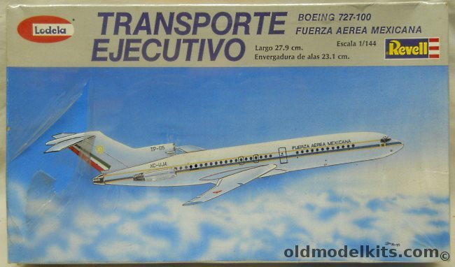 Revell 1/144 Boeing 727 Mexian Air Force Executive Transport - (Fuerza Aerea Mexicana Transporte Ejecutivo) Lodela Issue, RH4203 plastic model kit